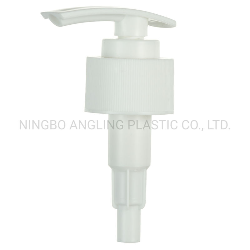 Customizable 28/410 White Plastic Ribbed Closure Lotion Pump with ISO Certification